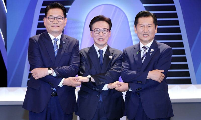 민주당 당권 2차 토론, 신천지·검찰개혁 격돌