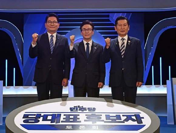 민주당 당대표 토론회, 김민석 '신천지 개입설' vs 정청래 '윤리감찰' 정면충돌