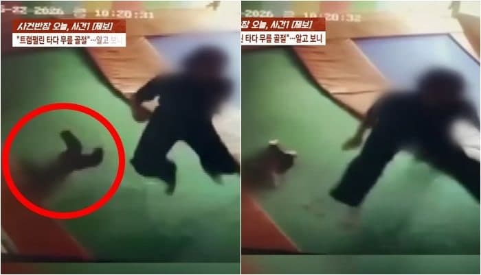 3살 아이 트램펄린서 골절…'혼자 뛰었다'던 교사, 옆에서 점프 포착