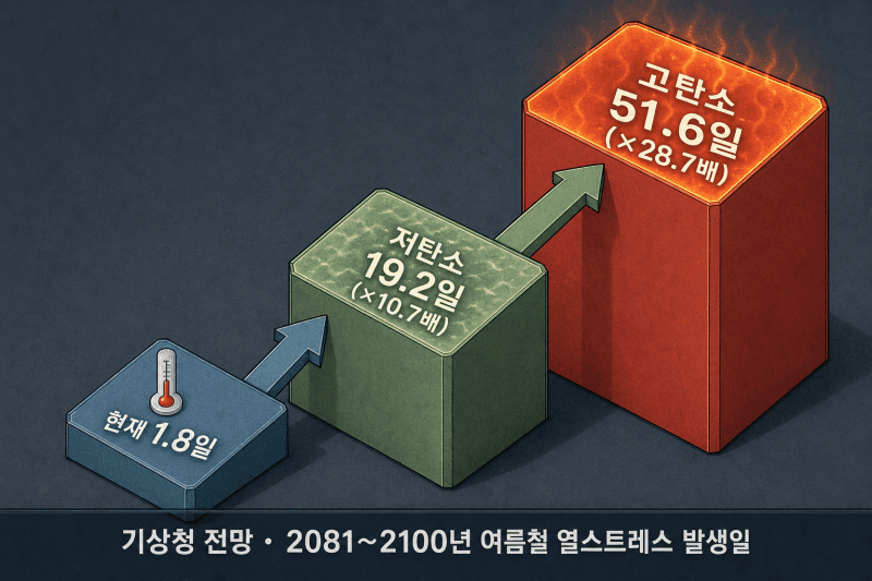 온실가스 감축 실패하면…세기말 여름 51일은 '가만히 있어도' 열스트레스