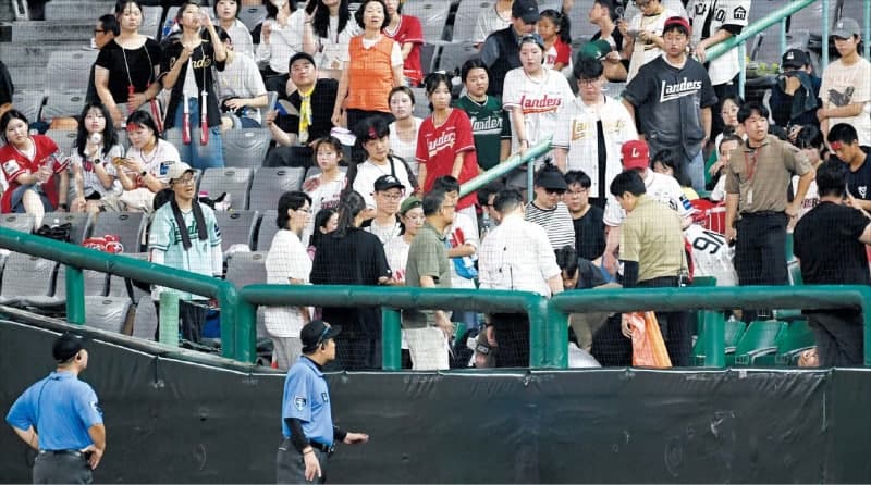 폭염 속 야구장서 쓰러진 20대 관중 퇴원… 심정지 아닌 실신 확인