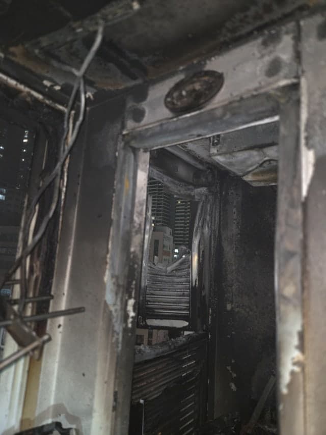 부산 해운대구 아파트서 화재…에어컨 실외기 과열 추정