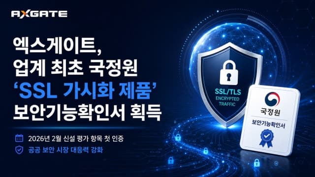 엑스게이트, SSL 가시화 솔루션 업계 최초 보안기능확인서 획득