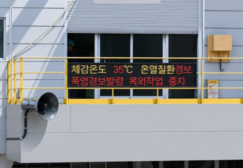 한일시멘트 영월공장, '온열질환 자동 경고 시스템' 도입해 안전 강화