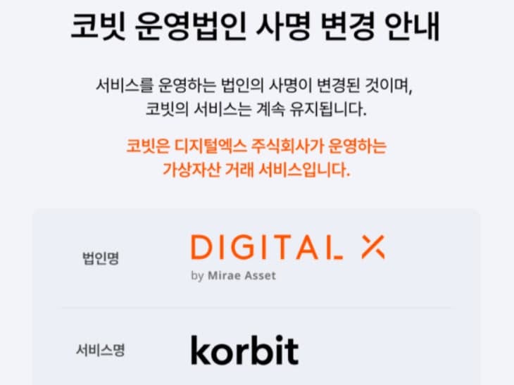 코빗, 법인명 '디지털엑스'로 변경…서비스명은 그대로 유지