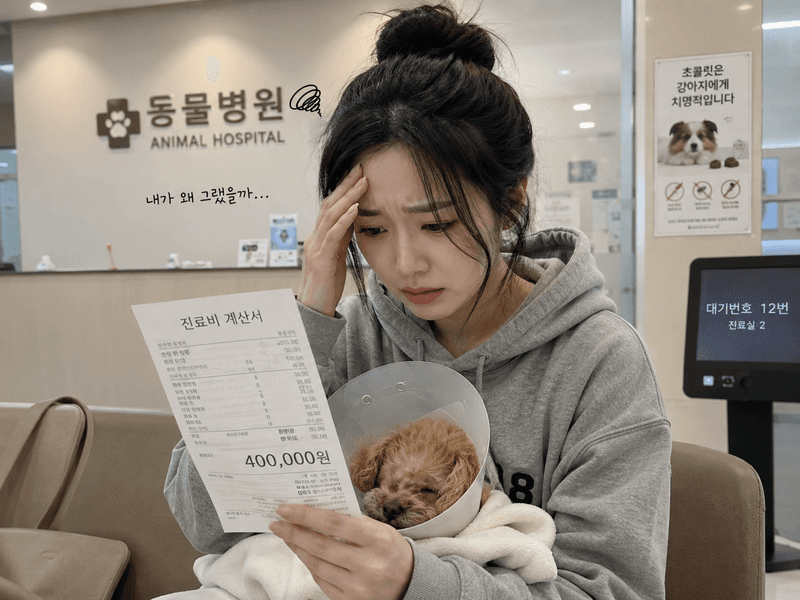 친구 강아지 돌보다 초콜릿 사고…40만 원 병원비 누가 낼까?