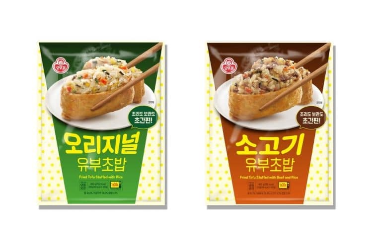 오뚜기, 전자레인지로 간편하게 즐기는 냉동 유부초밥 2종 출시