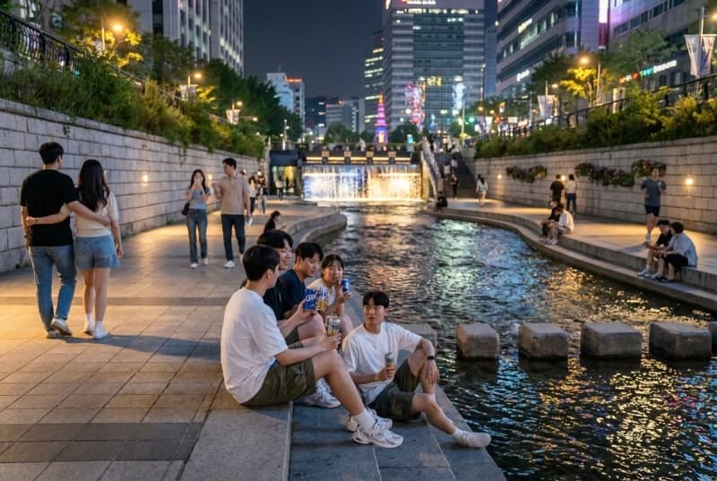 청계천 전 구간 금연·금주구역 지정…올 하반기부터 적발 시 10만원 과태료