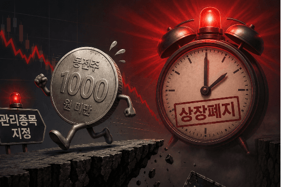 오늘 1000원 못 넘으면 끝…동전주 23곳 관리종목 지정 초읽기