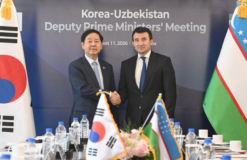 구윤철-호자예프 부총리 면담…핵심광물 공급망 및 AI 협력 강화