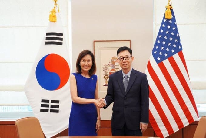 미셸 스틸 신임 주한 미국대사 공식 활동 시작, 이재명 대통령과 한미 현안 논의