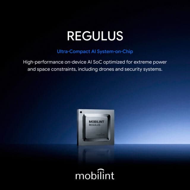 모빌린트, AI 반도체 '레귤러스' 양산 돌입…국내외 공급 본격화