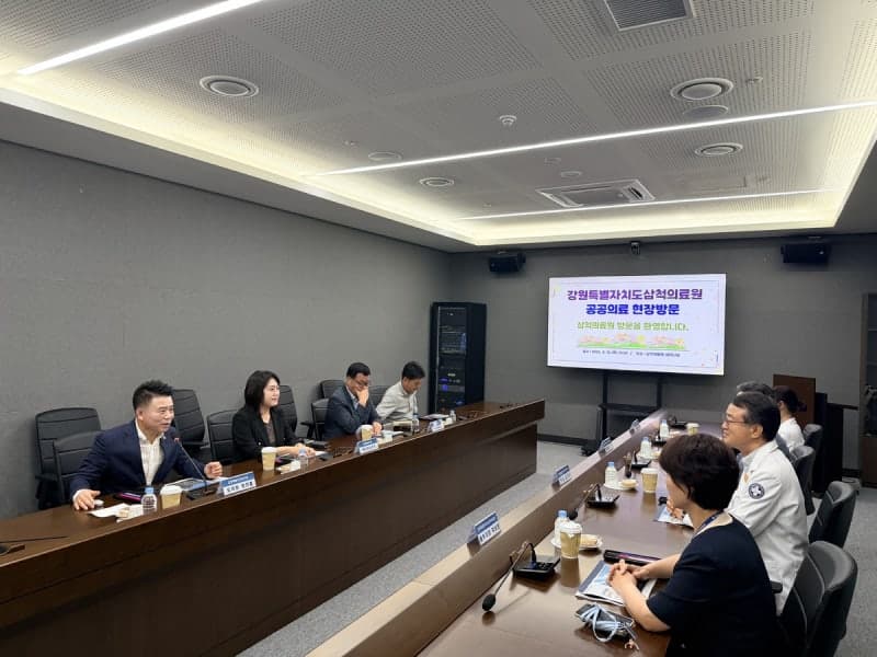 830억 투입한 신축 삼척의료원, 잇단 시설 결함에 정연철 도의원 현장 점검