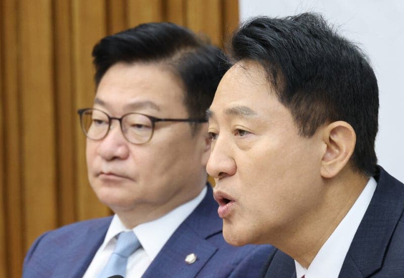 오세훈 서울시장 원내회의 참석에 국민의힘 내부 신경전 격화