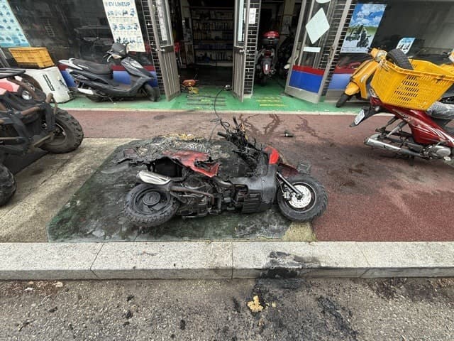 경남 가뭄 지원 나선 부산 소방대원, 양산 오토바이 화재도 막았다