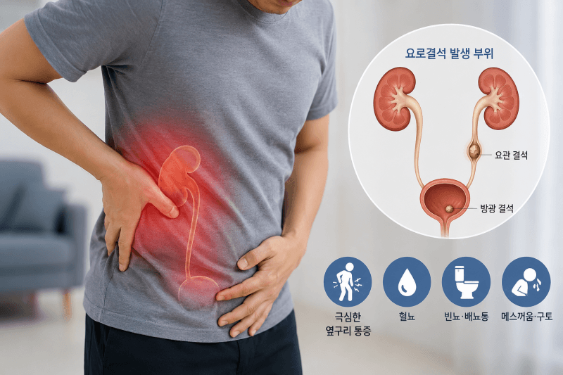 여름철 탈수가 부른 극심한 옆구리 통증, 요로결석 주의보
