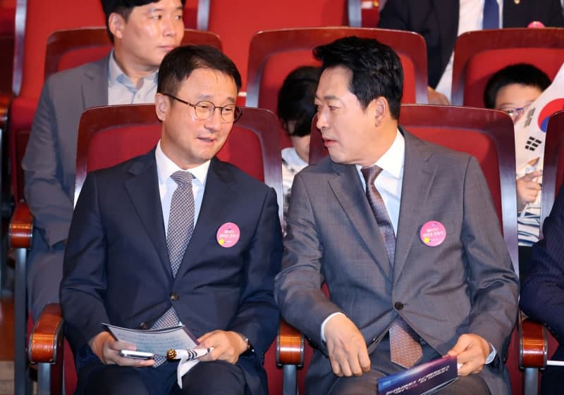 장동혁 국민의힘 대표, 광복절 집회서 이재명 연임 개헌 저지