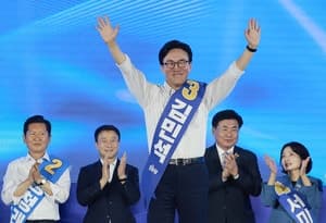 김민석, 민주당 최대 승부처 서울·경기서 정청래 꺾고 1위