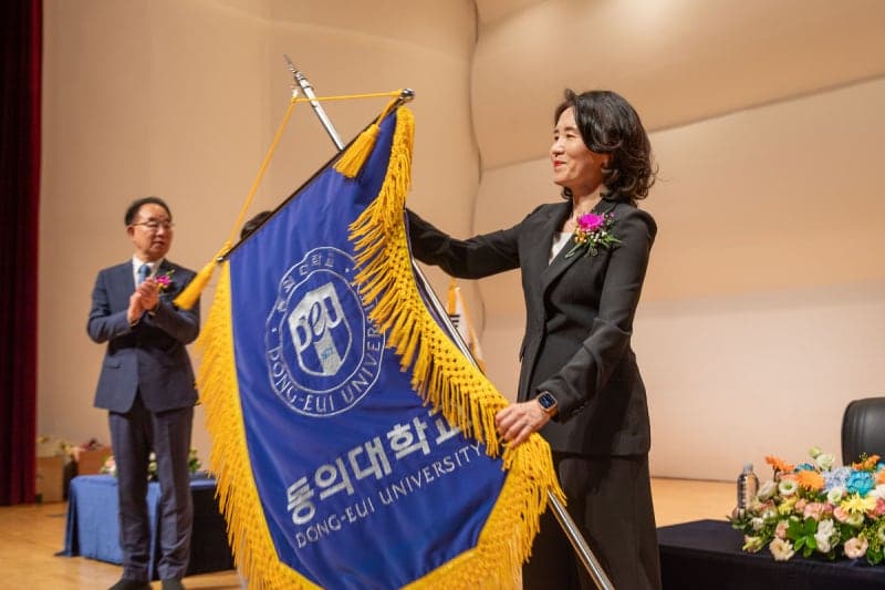 전경란 제14대 동의대 총장 취임…“AI 융합 교육 혁신과 지속가능한 대학 구축”
