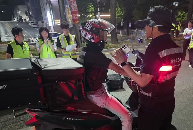 한국교통안전공단, 광복절 전야 불법 폭주·소음 합동단속 79건 적발