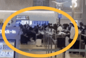 인천공항, 중국인 보따리상 '집단 새치기' 논란에 안전 펜스 설치