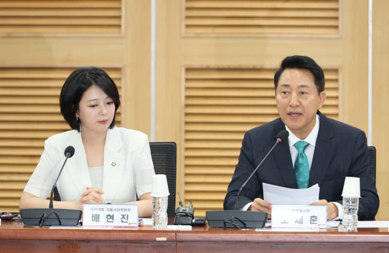 오세훈 서울시장 "용산공원 주택 공급 반대, 재개발·재건축 규제 완화가 해법"