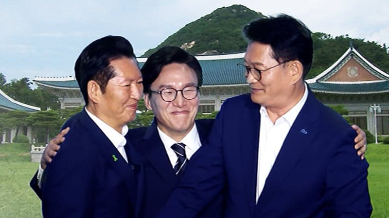 이재명 대통령, 민주당 전대 직후 김민석·정청래·송영길과 만찬 회동