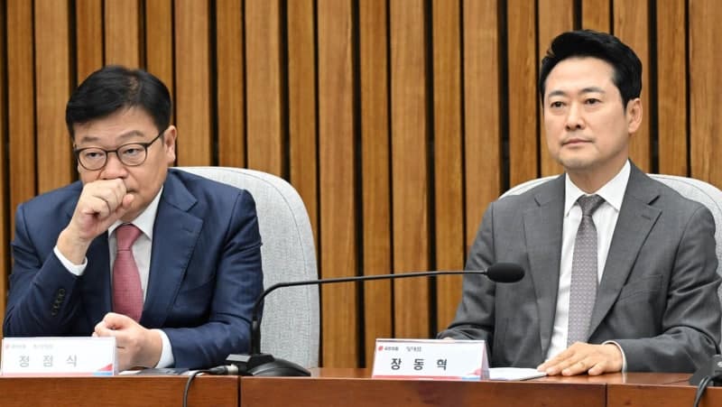 장동혁 '중진 불출마' 강경 드라이브에 정점식 중심 당내 노선 갈등 격화