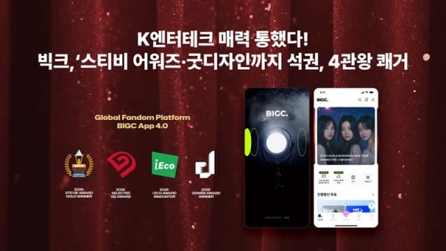 빅크 앱 4.0, 스티비 어워즈 골드 등 국내외 어워드 4관왕 달성