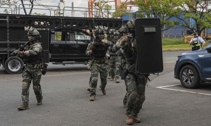 해병대 1사단, 월성원전·포스코서 UFS 연계 합동 대테러훈련 전개