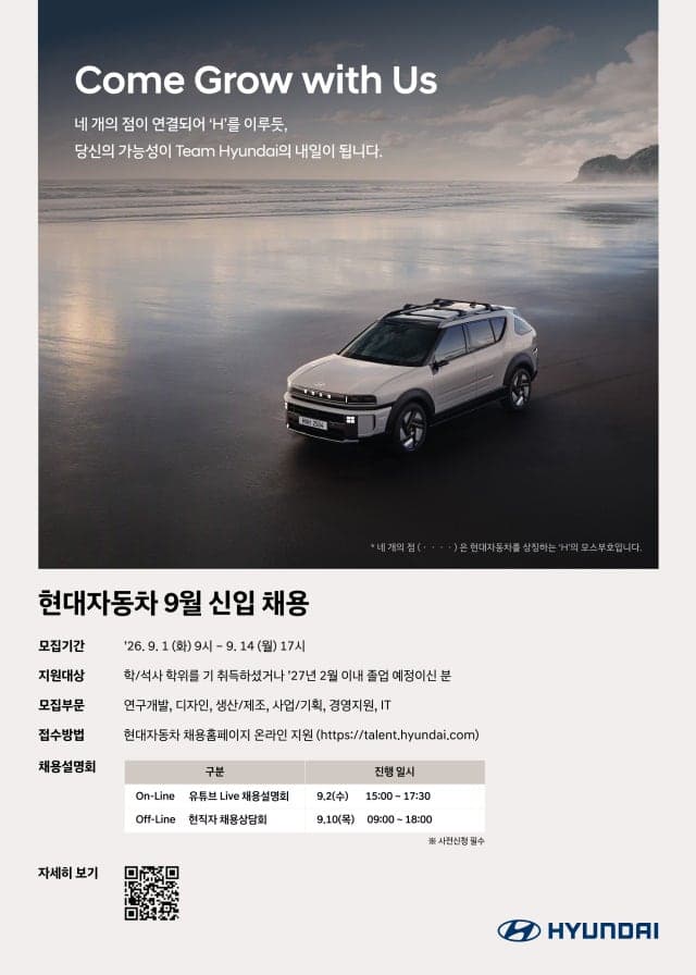 현대차, 미래 신사업 이끌 신입 대규모 채용