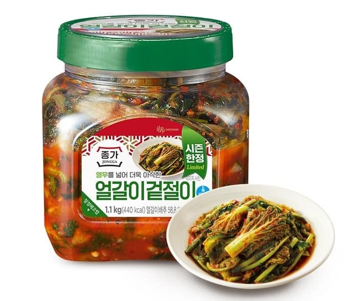 대상 종가, 늦여름 무더위 겨냥한 별미김치 '열무얼갈이겉절이' 출시