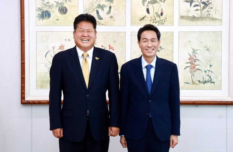 "폐광 이후 새 동력 찾는다" 이상호 태백시장, 우상호 도지사에 현안 건의