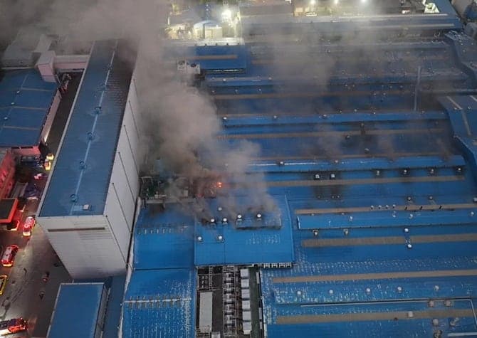 대전 대덕구 배터리 제조공장 화재…3시간 만에 진화, 인명피해 없어