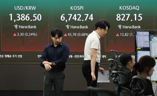 코스피, 장중 6400선 위협받았으나 극적 반등하며 상승 마감
