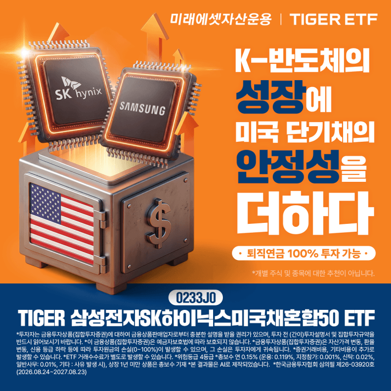 미래에셋운용, '삼전닉스+美국채' 혼합 ETF 상장…퇴직연금 100% 투자
