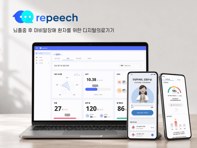 하이 ‘리피치’, 식약처 혁신의료기기 지정…뇌졸중 언어 재활 돕는다