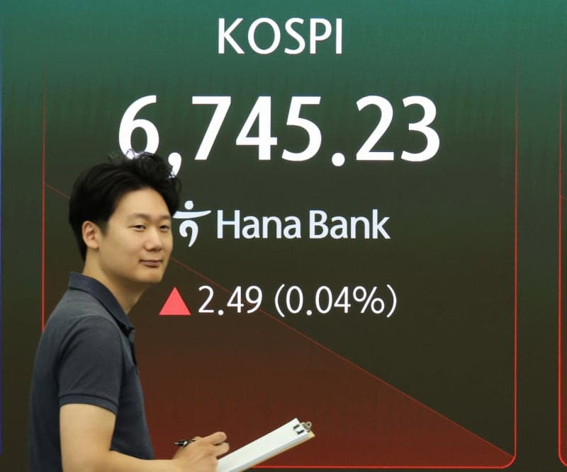 코스피, 외인·기관 매도에도 개인 매수세 힘입어 강보합