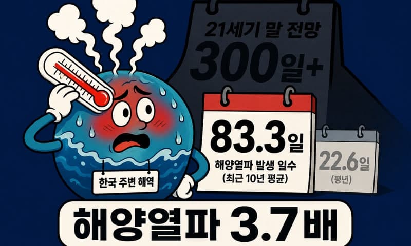 더 뜨거워진 우리 바다, 10년 새 ‘바다 폭염’ 3.7배 급증했다