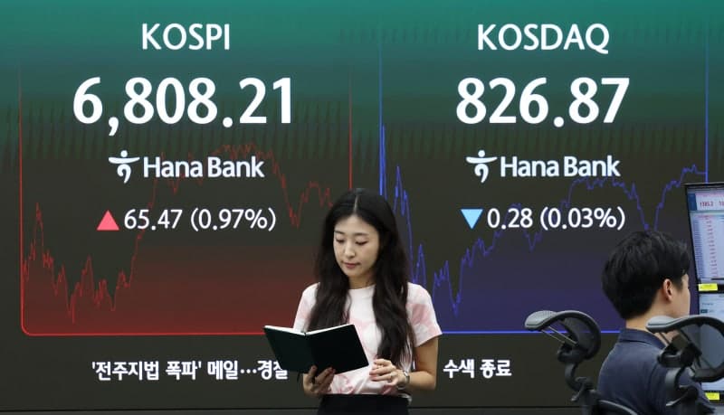 엔비디아 어닝 서프라이즈에 코스피 7000선 눈앞…반도체주 강세