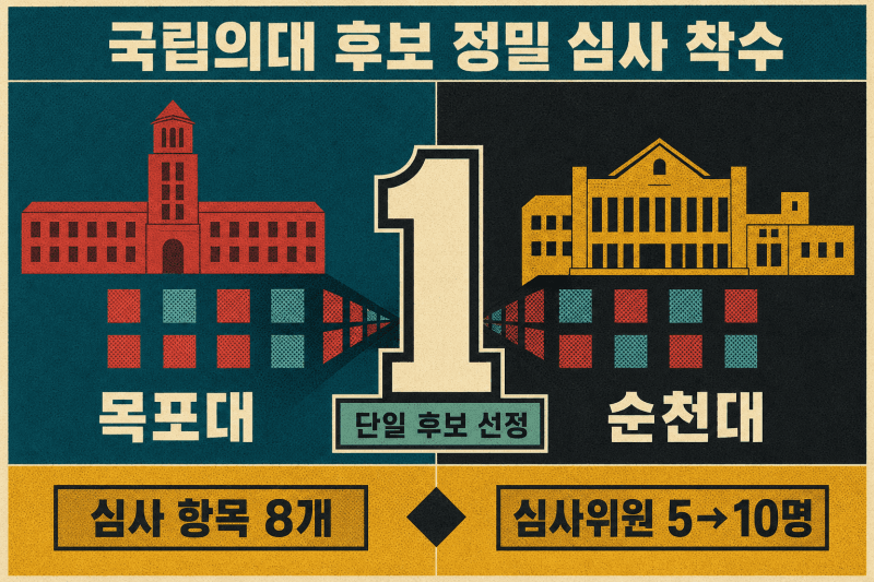 목포대·순천대 국립의대 후보지 선정…30일 최종 발표