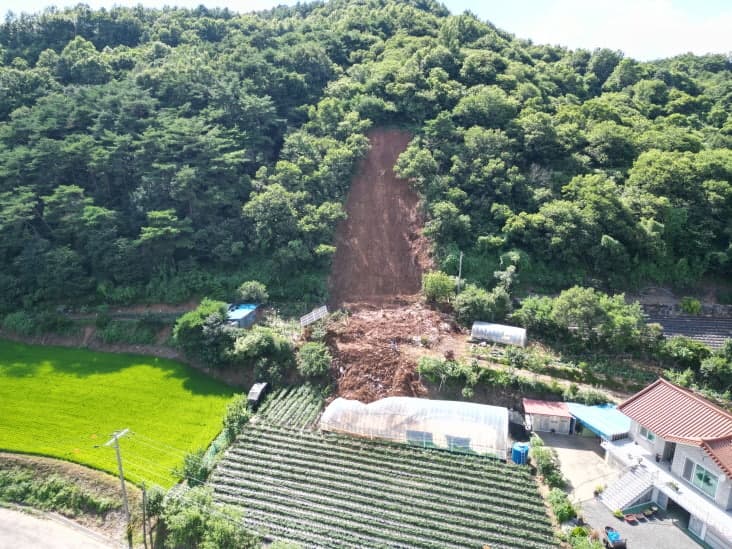 대전·세종·충청·전북 산사태 위기경보 '주의'로 상향