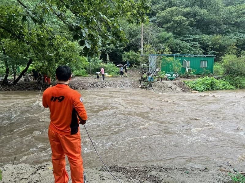 전남·광주 집중호우…영광 낙월도 이틀간 422㎜ 물폭탄