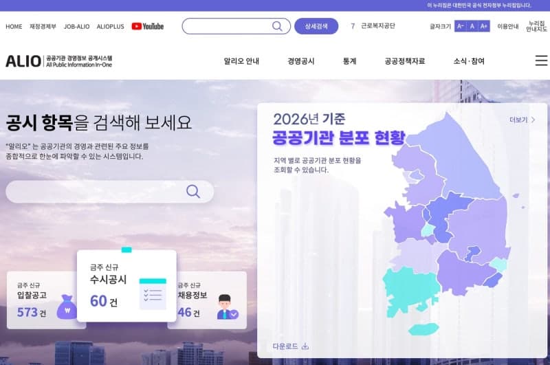 방대한 공공기관 경영정보 한눈에…'ALIO Insight 2026' 최초 발간
