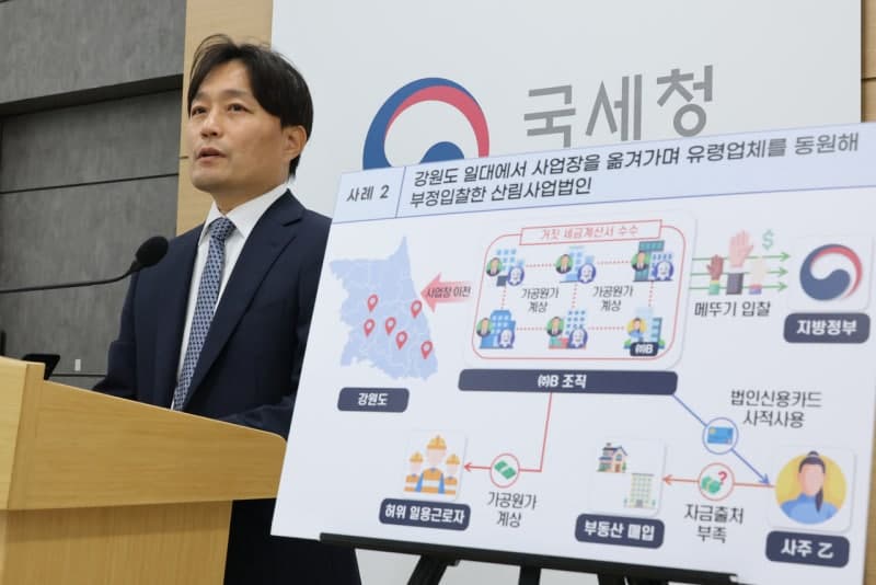 유령업체 동원해 700억 탈루한 '산불 카르텔' 10곳 세무조사 착수
