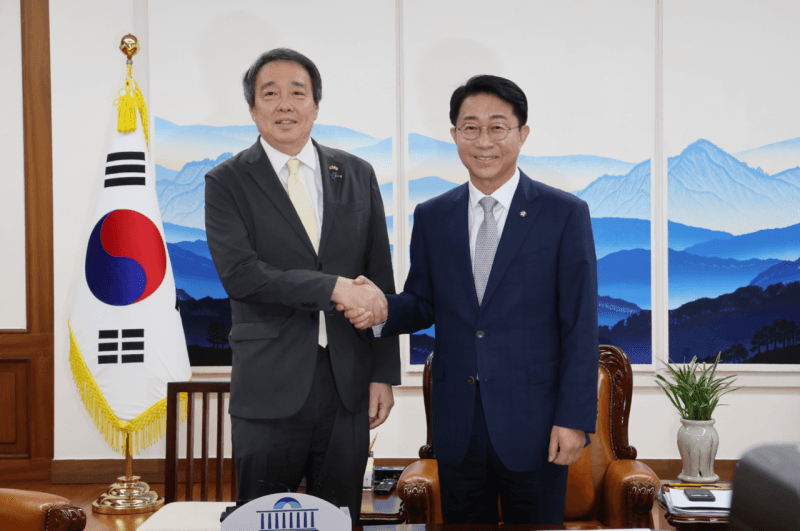 조정식 국회의장, 미즈시마 주한 일본대사 접견…“과거사 성찰 바탕으로 미래지향적 관계 구축해야”