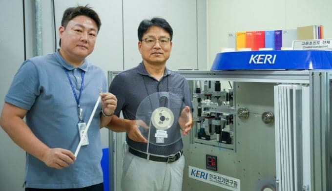 한국전기연구원, 고온초전도 선재 비접촉 초정밀 3D 검사 기술 세계 최초 개발
