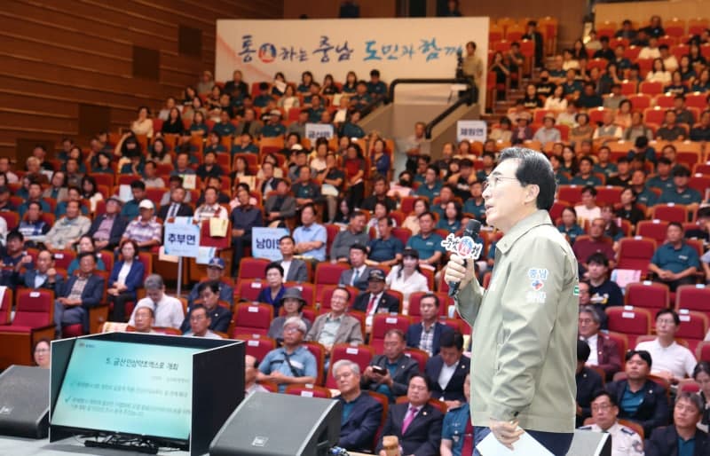 박수현 충남지사, '충남 통(通)행' 첫 행보로 금산 찾아 지역 현안 점검