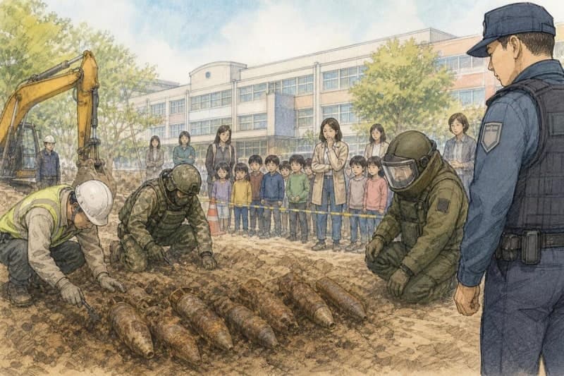홍천 초등학교 공사 현장서 6·25 전쟁 당시 고폭탄 10발 발견