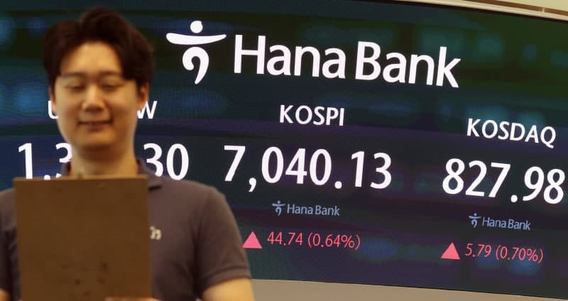 반도체 훈풍에 15일 만의 7000선 탈환…코스피 7100선 돌파